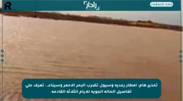 تحذير هام: أمطار رعدية وسيول تضرب البحر الأحمر وسيناء.. تعرف على تفاصيل الحالة الجوية للأيام الثلاثة القادمة